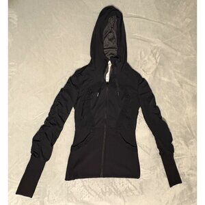 NWOT New Lululemon Dance Studio Jacket III Black/Grey Reversible Full-Zip 8